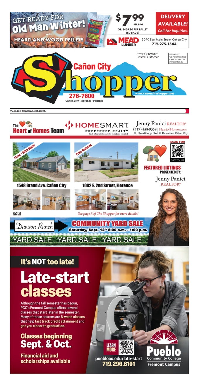 View the latest edition of the Cañon City Shopper